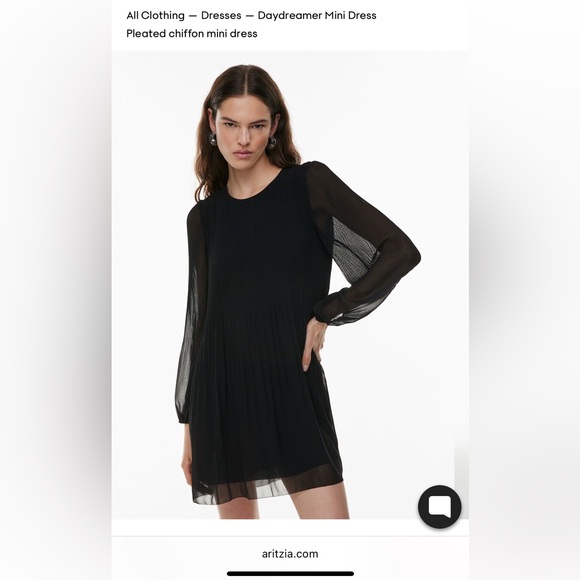 Wilfred Black Long Sleeve Daydreamer dress - Picture 1 of 10
